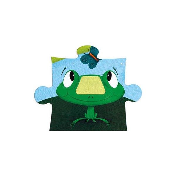 Puzzle sensoryczne 20 elementów Janod - farma