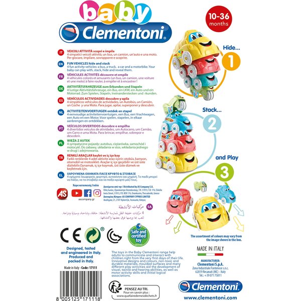 Wieża z autek Baby Clementoni