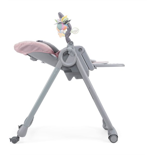 Krzesełko do karmienia Polly Magic Relax 4 kółka Chicco - paradise pink