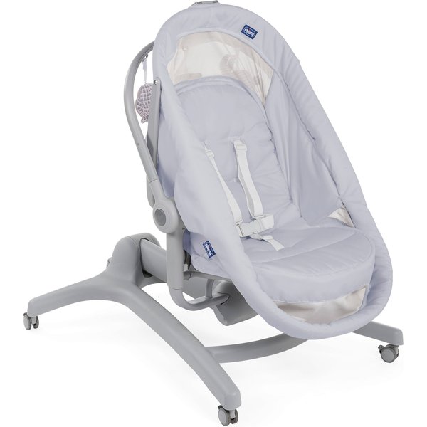 Leżaczek krzesełko Baby Hug Air 6w1 z tacą i okryciem - stone