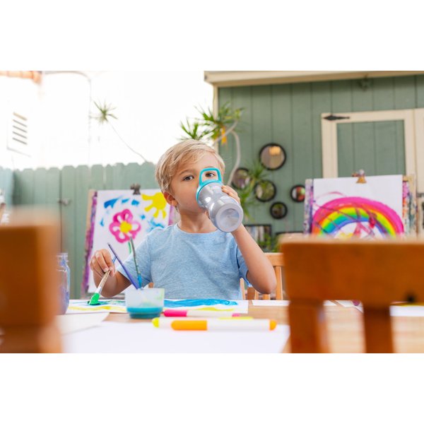 Bidon z miękkim ustnikiem 350ml Chicco - AZZURRO