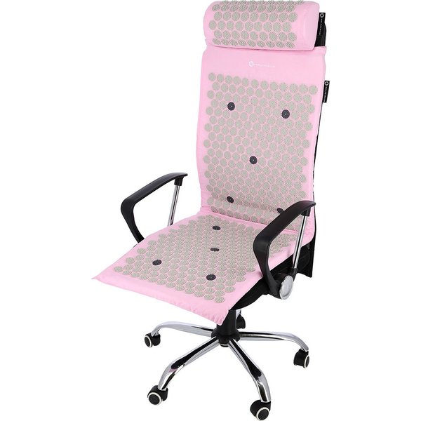 Zestaw do akupresury: mata + poduszka AKM04 HMS Premium - pink