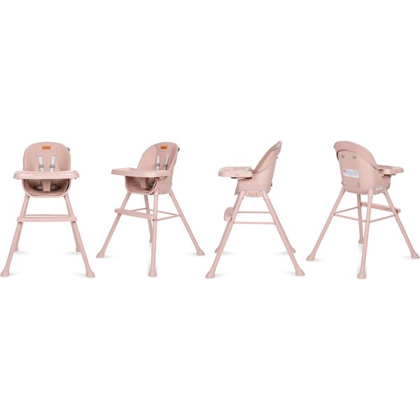 Krzesełko do karmienia Eatan 4w1 Kidwell - różowy