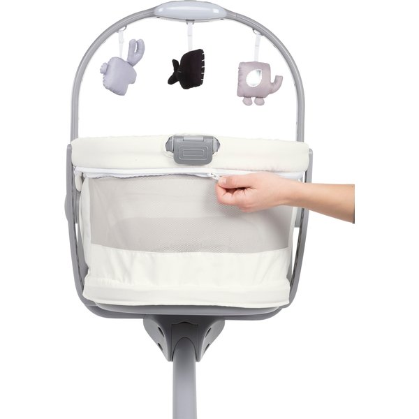 Leżaczek krzesełko Baby Hug Air 4w1 - white snow