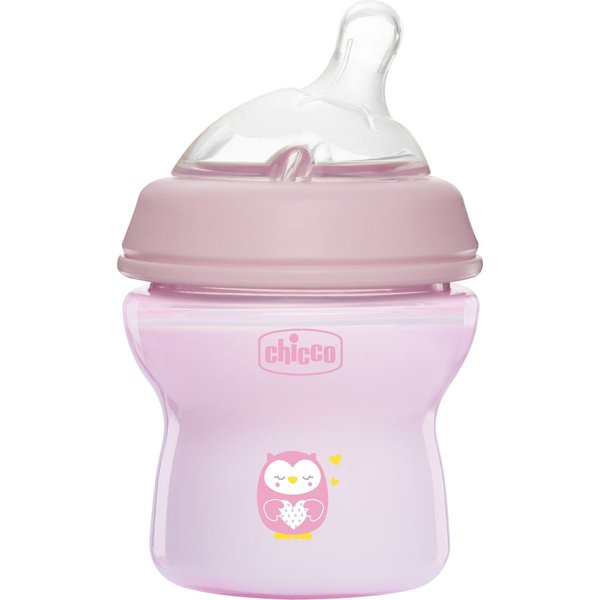Butelka plastikowa Naturalfeeling 150ml 0+ Chicco - różowy