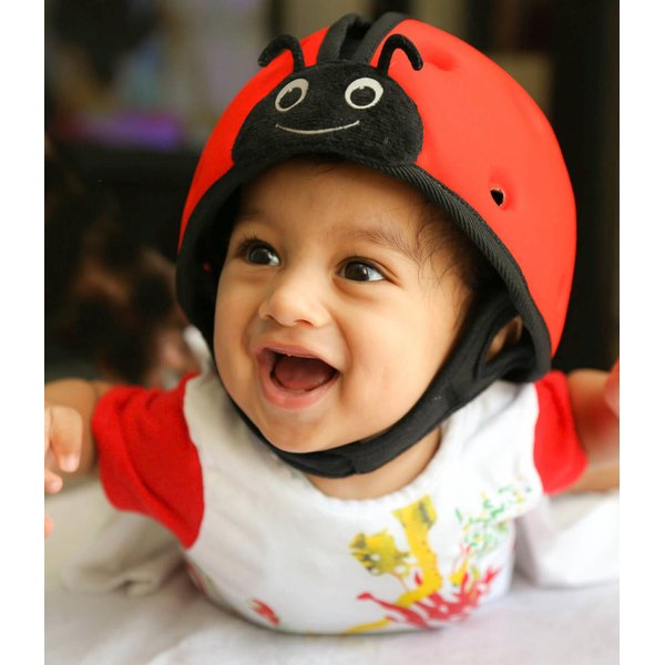 Kask ochronny do nauki chodzenia 7-24m Safehead - sowa różowy