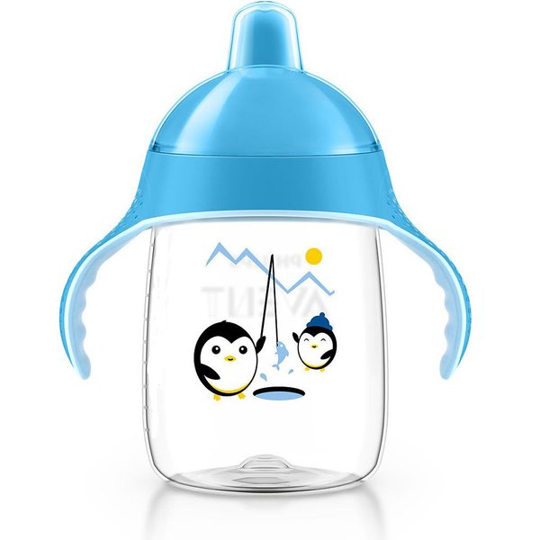 Kubek niekapek Picie bez rozlewania 340ml 18m+ Avent - błęit
