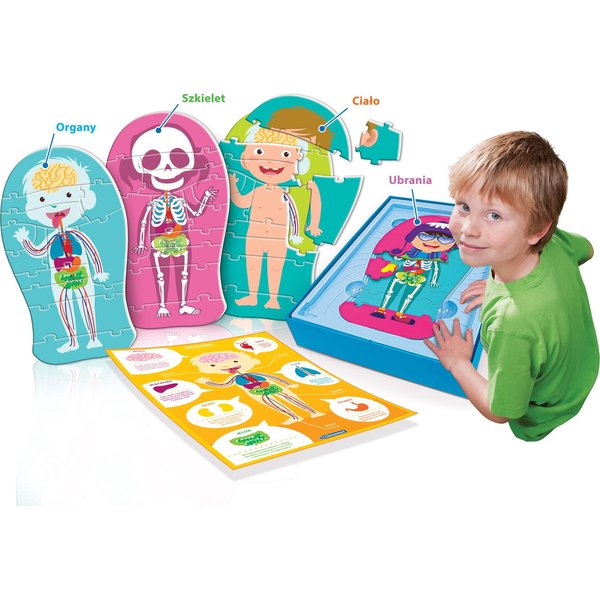 Ciało ludzkie - wersja dla najmłodszych Clementoni - j. polski