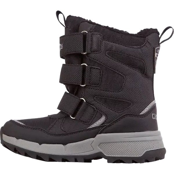 Buty, śniegowce Vipos Tex Jr Kappa - czarno - srebrne