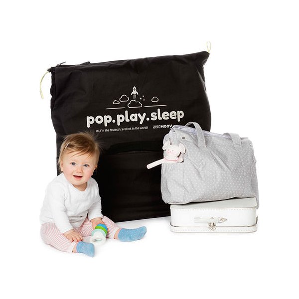 Łóżeczko turystyczne Instant Travel Cot AeroMoov - grey rock