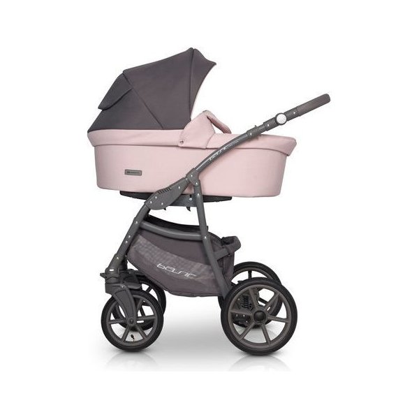 Wózek dziecięcy 2w1 z funkcją bujania Basic Pastel Riko - Pink