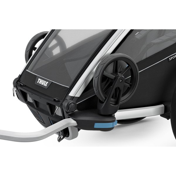 Przyczepka rowerowa dla dwójki dzieci Chariot Sport 2 Thule - czarny