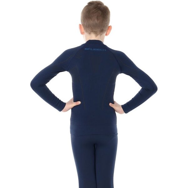 Koszulka termoaktywna chłopięca Thermo Brubeck - granatowa