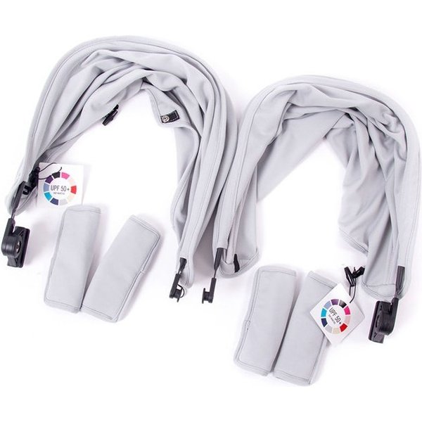 Wózek bliźniaczy Easy Twin 3.0S + Zestaw Kolorystyczny Baby Monsters - heathergrey
