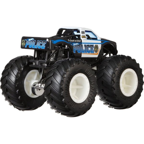 Dwupak Superterenówka Monster Jam Hot Wheels - Police vs Hooligan