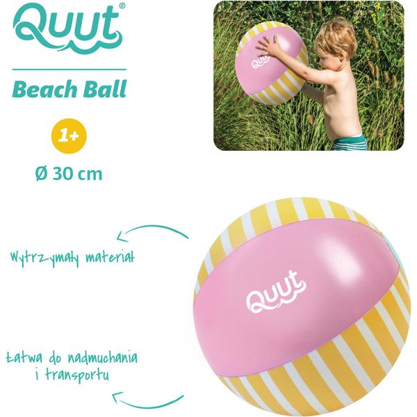 Dmuchana piłka plażowa 30cm Quut