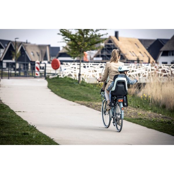 Fotelik rowerowy Go do ramy + kask Bobike - Marshmallow Mint