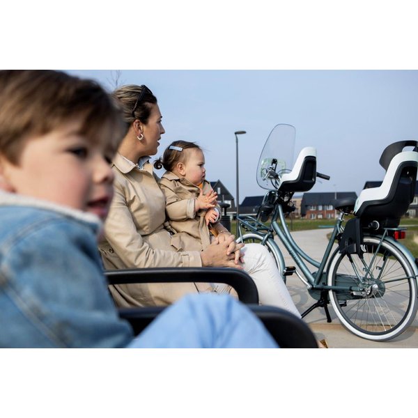 Fotelik rowerowy Go do ramy + kask Bobike - Marshmallow Mint