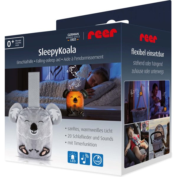 Lampka nocna LED z pozytywką i timerem RE-52451 Reer