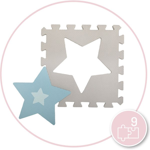 Mata, puzzle piankowe Nebe Momi - niebieski