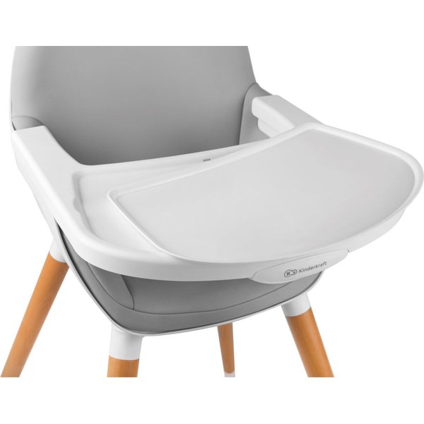 Krzesełko do karmienia 2w1 Fini Kinderkraft - szary