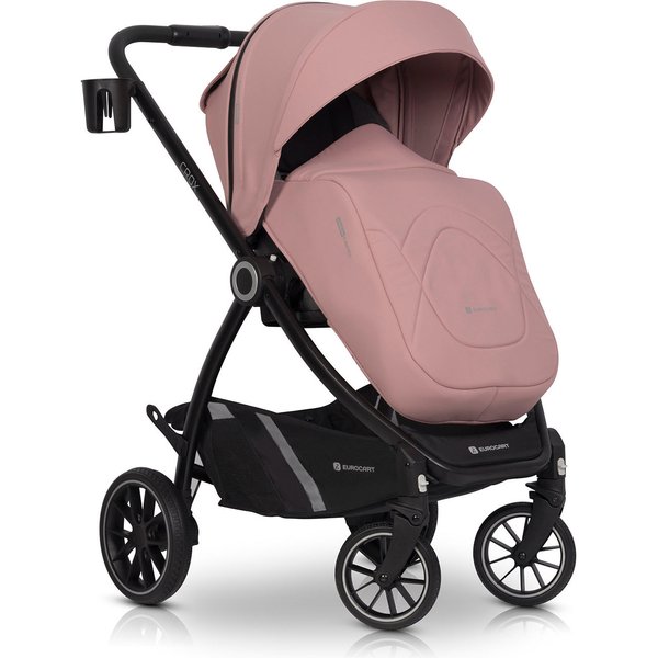 Wózek głeboko-spacerowy + torba 2w1 Euro-Cart - różowy