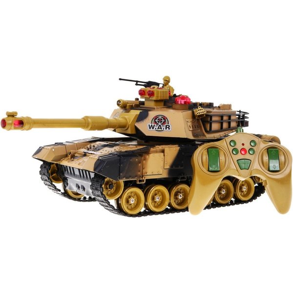 Czołg zdalnie sterowany R/C - beżowy