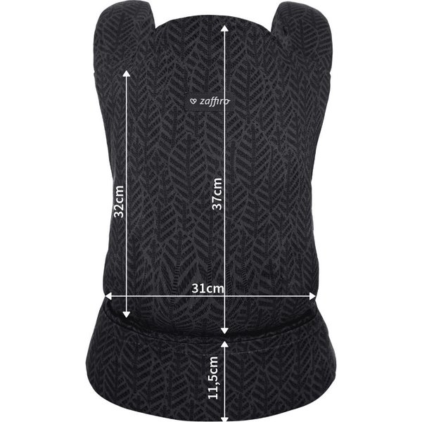 Nosidełko ergonomiczne City Zaffiro - Graphite Fern