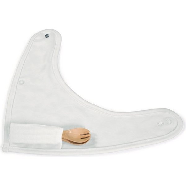 Zestaw bambusowy sztućce i śliniak Miniland - Wiewiórka