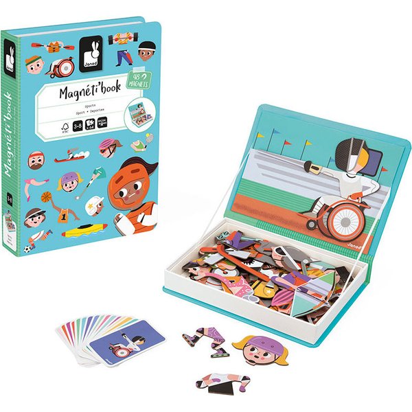 Magnetyczna układanka Magnetibook Janod - Sport