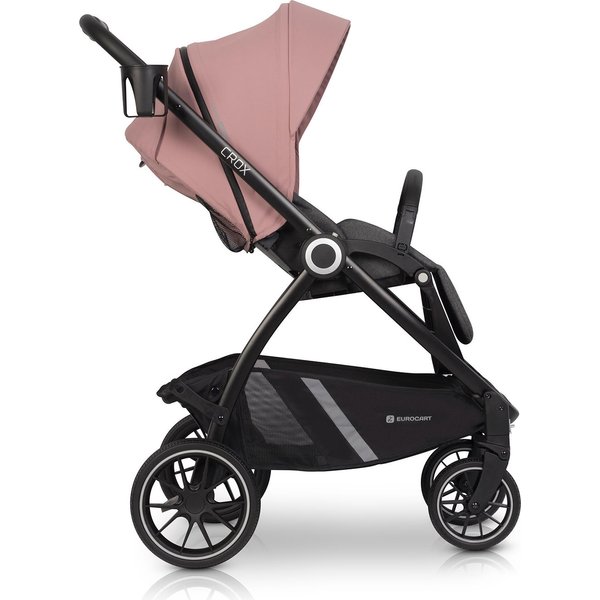 Wózek głeboko-spacerowy + torba 2w1 Euro-Cart - różowy