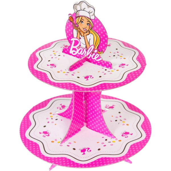 Barbie masa plastyczna ciasteczka z paterą Mattel