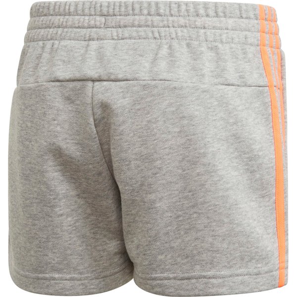 Spodenki dziewczęce Essentials 3-Stripes Adidas - medium grey heather/signal coral