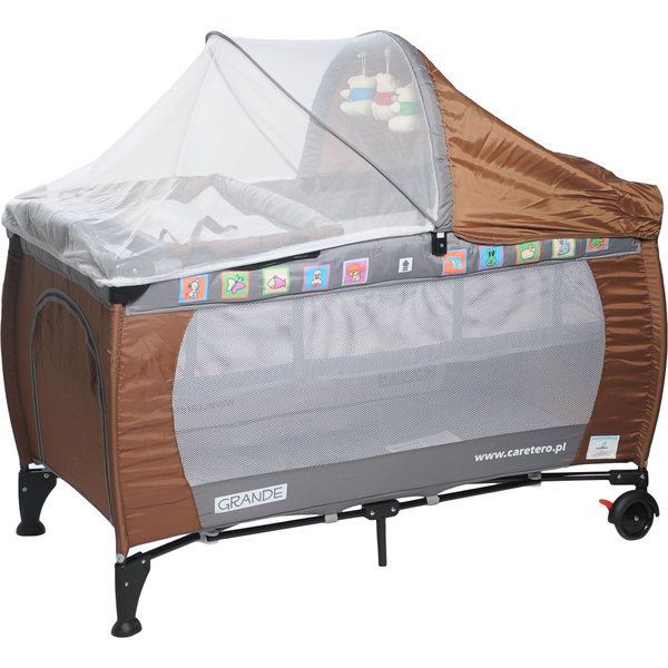 Łóżeczko turystyczne Grande Caretero - brązowe 2015