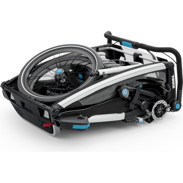 Przyczepka rowerowa dla dwójki dzieci Chariot Sport 2 Thule - czarny