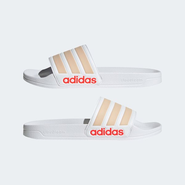 Klapki Adilette Shower Slides Wm's Adidas - cloud white/halo blush