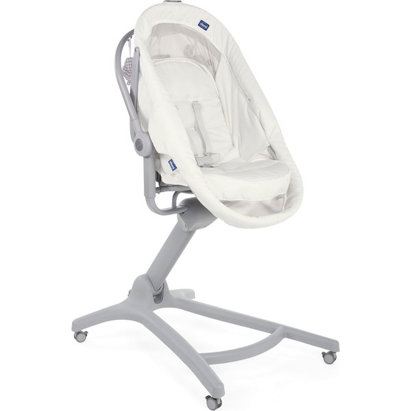 Leżaczek krzesełko Baby Hug Air 4w1 - white snow