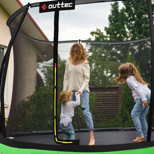 Trampolina Pumpkin 312cm 10ft Outtec - czarna/zielona