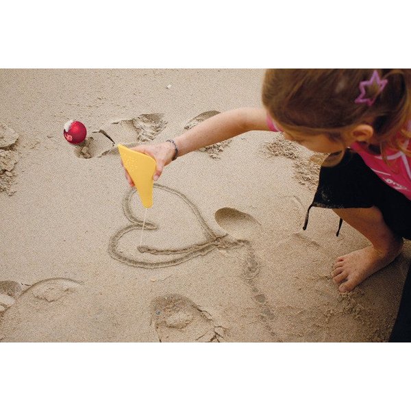 Zestaw 2 łopatek wielofunkcyjnych z piłeczką Cuppi Quut - Green, yellow, cherry