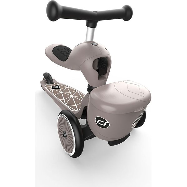 Jeździk, hulajnoga Highwaykick 1 z zamykanym schowkiem Scootnadride - brown