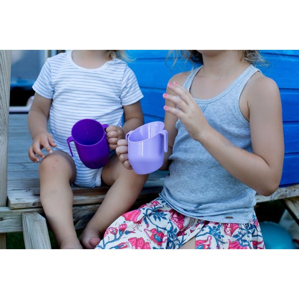 Kubek do nauki picia Doidy Cup - lazurowy z perłą