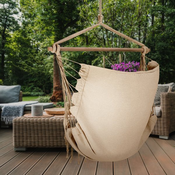 Fotel brazylijski, hamak Boho XXL Outtec - beige