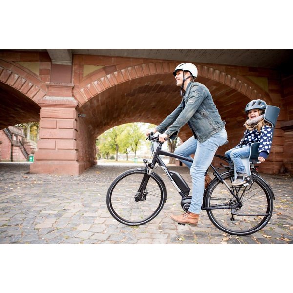 Fotelik rowerowy Go do ramy + kask Bobike - Marshmallow Mint