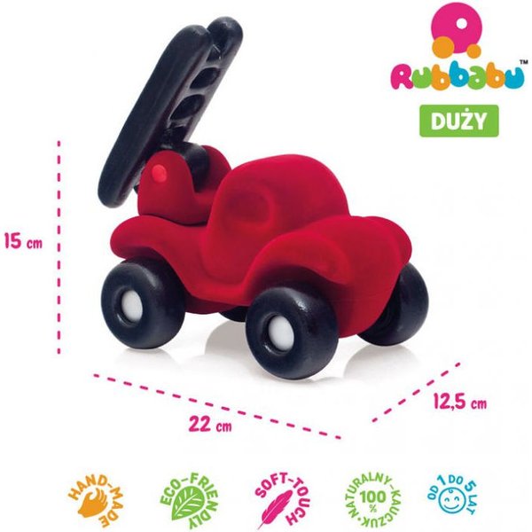 Duży sensoryczny pojazd Rubbabu - Wóz strażacki