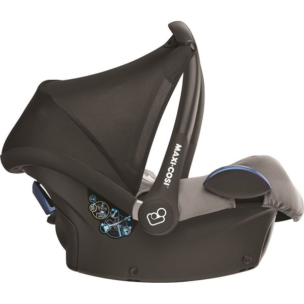 Fotelik samochodowy Cabrio Fix 0-13 kg + baza FamilyFix Maxi-Cosi - Essential Black