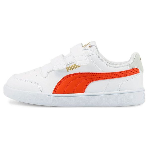 Buty Shuffle V PS Puma - białe/pomarańczowe