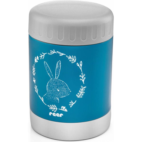 Termos obiadowy szeroki stalowy 300ml Reer - Niebieski