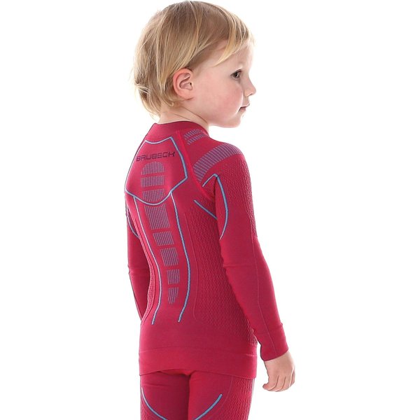 Longsleeve termoaktywny juniorski Thermo New Brubeck - red