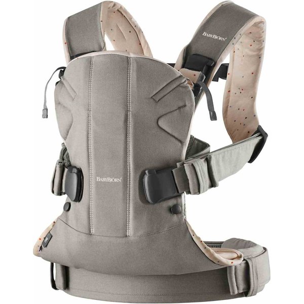 Nosidełko One Babybjorn - sprinkles szary/różowy