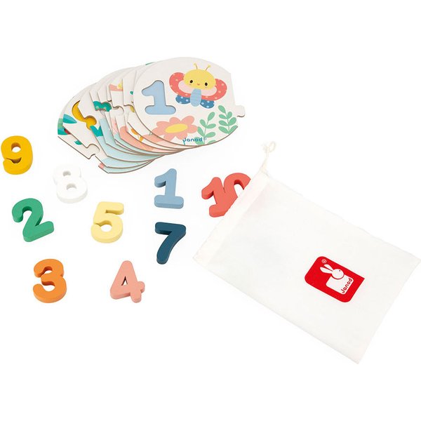 Puzzle Uczę się liczyć Pure 2+ Janod
